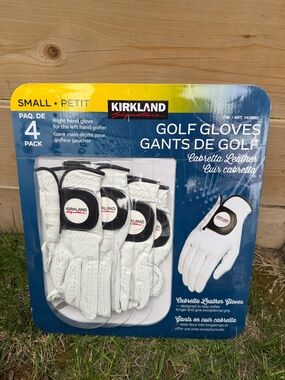 Kirkland Signature Cabretta Leather Golf Gloves 4-pack